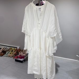 White Flowy Summer Dressed